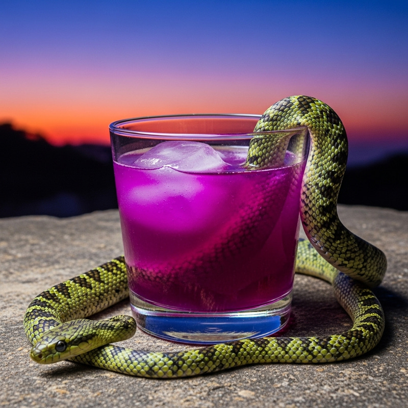Purple Drink and Serpentine Snake | Relaxation Scene Purple Drink and Serpentine Snake | Relaxation Scene