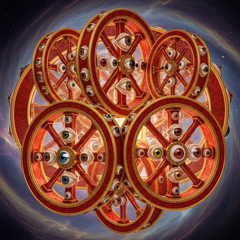 Thrones: First Hierarchy of Angels in the Bible with Wheels and Eyes Thrones: First Hierarchy of Angels in the Bible with Wheels and Eyes