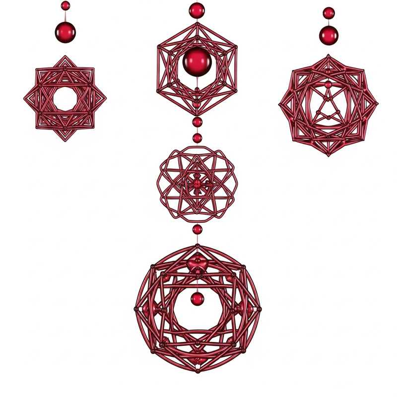Intricate Sacred Geometry Blood Droplet Art | Mystical Patterns