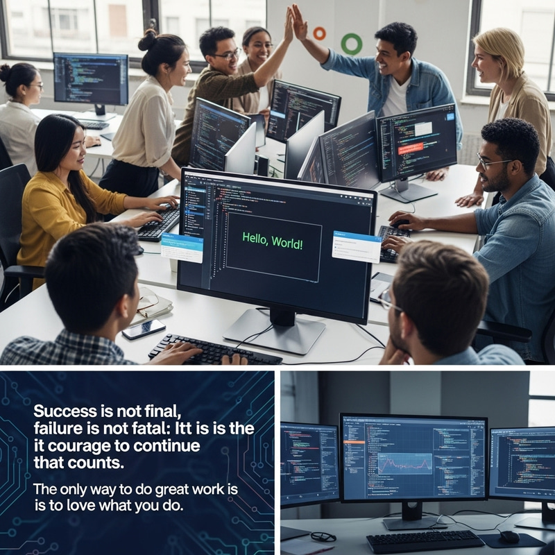 Dynamic & Modern Workspace: Inspiring Programming Scenes for Coders Dynamic & Modern Workspace: Inspiring Programming Scenes for Coders