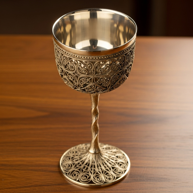 Exquisite Goblet with Intricate Details Exquisite Goblet with Intricate Details