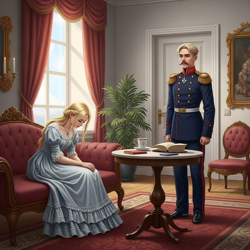 19th Century Russian Aristocratic House: Kislovodsk Drawing Room Scene