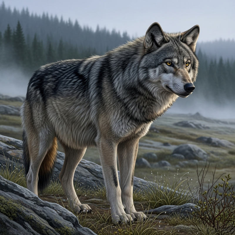 Majestic Wolf - Captivating Wildlife Photography Majestic Wolf - Captivating Wildlife Photography
