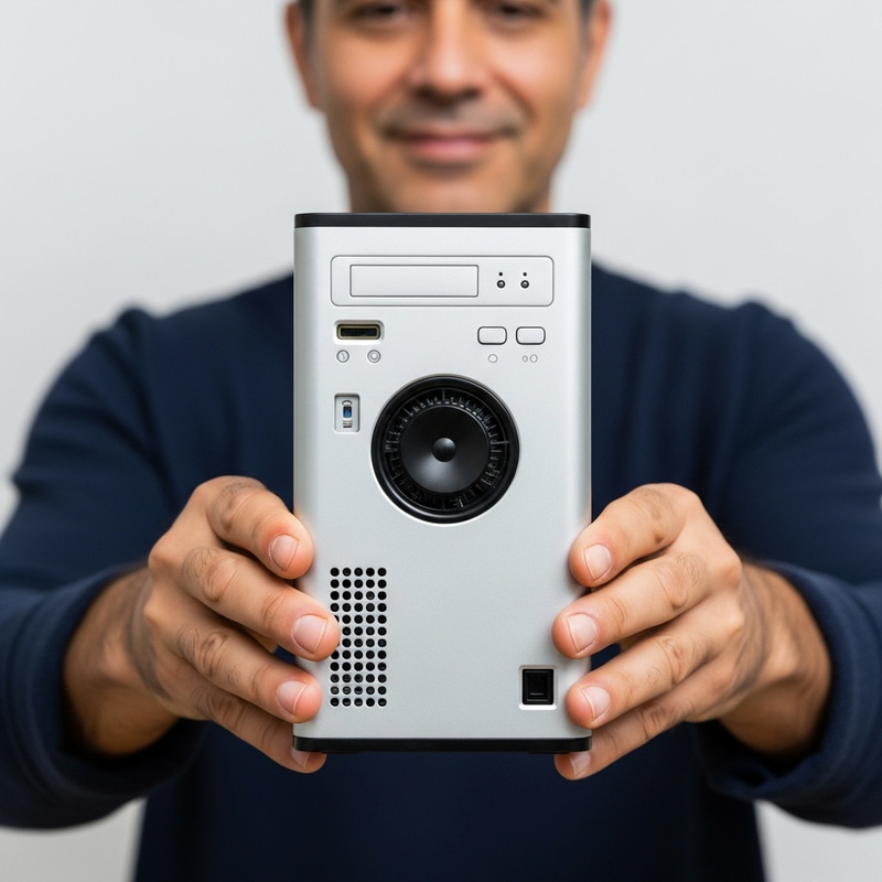 Fast PC in Hands of Kind Person Fast PC in Hands of Kind Person