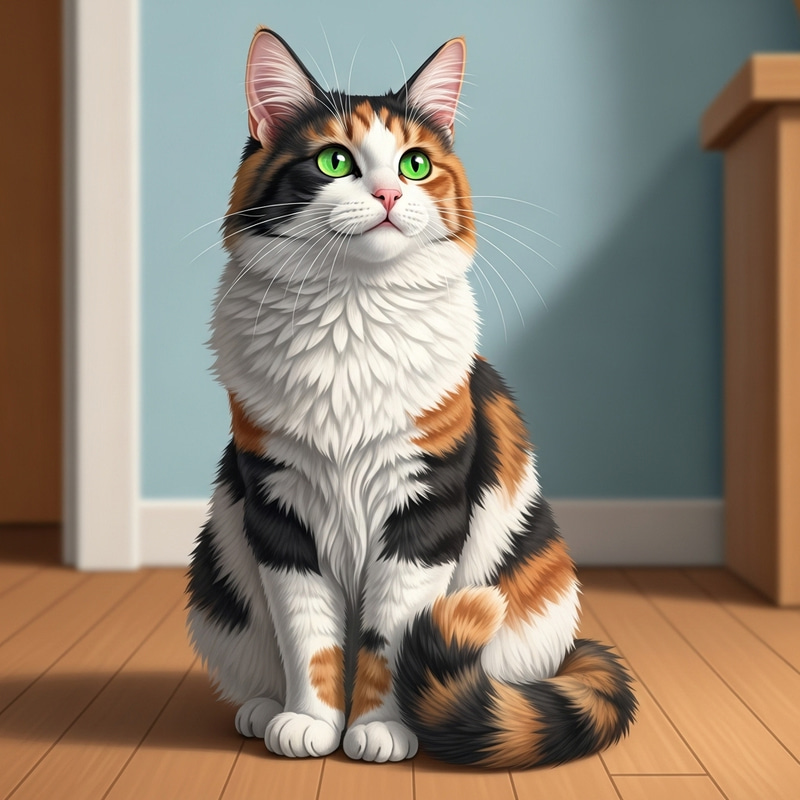 Beautiful Calico Cat | Charming Feline Companion Beautiful Calico Cat | Charming Feline Companion