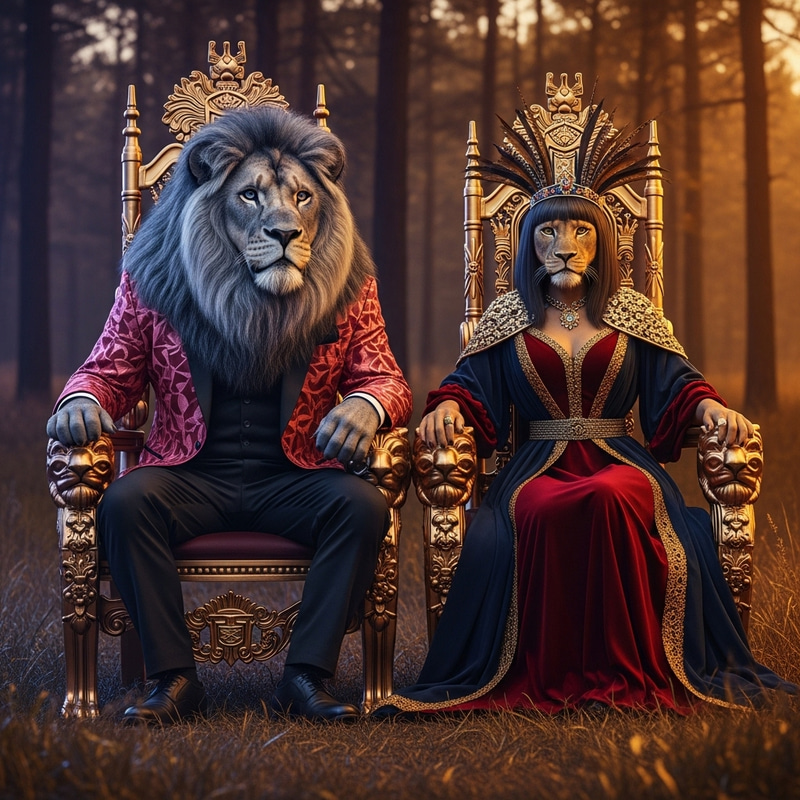 Majestic Alpha Lion in Smoke Grey with Ecuadorian Queen Majestic Alpha Lion in Smoke Grey with Ecuadorian Queen