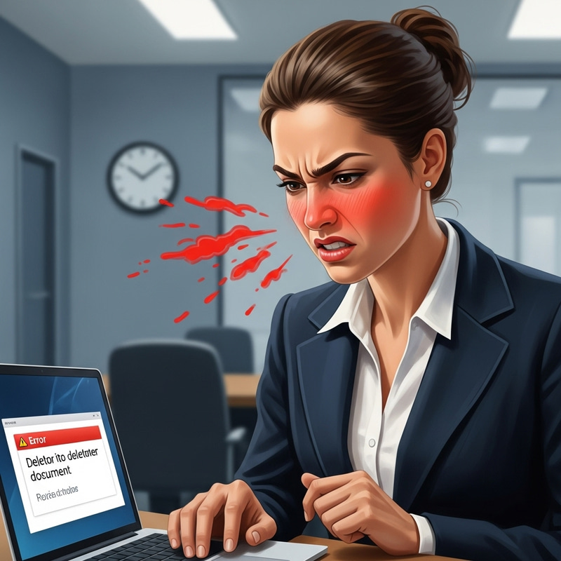 Maria's Presentation Mishap: Anger and Frustration Explained