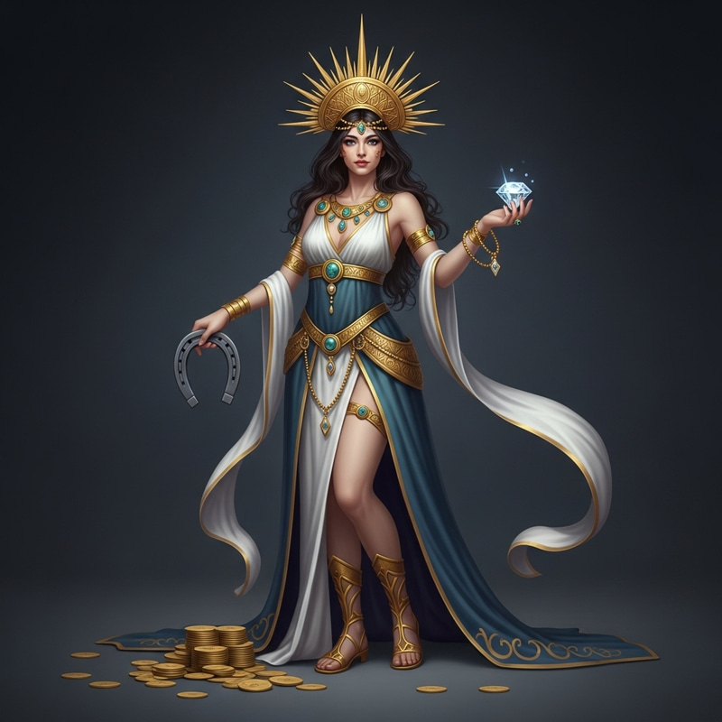 Fortuna, Mythical Goddess of Luck & Fortune | Fantasy Pose Fortuna, Mythical Goddess of Luck & Fortune | Fantasy Pose