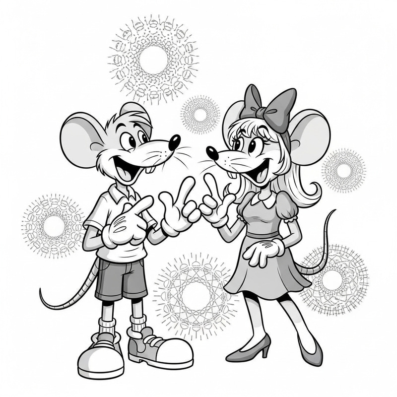 Generative AI Explained Through Mickey and Minnie's Playful Banter