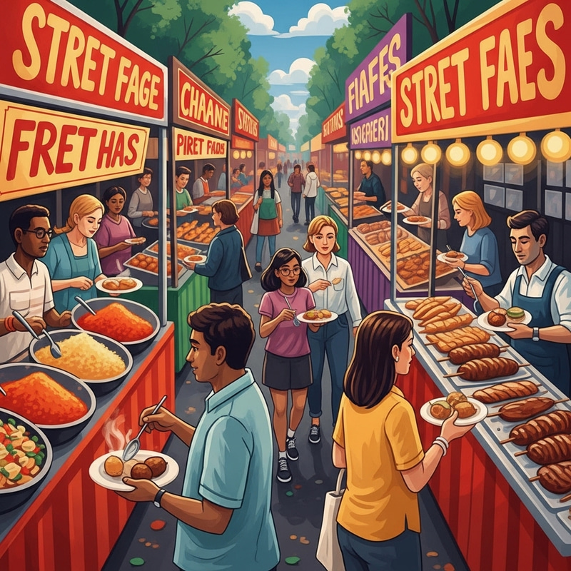 Vibrant Street Food Flavors | Global Culinary Scene