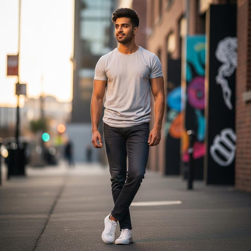 Stylish South Asian Man | Handsome Casual Look Stylish South Asian Man | Handsome Casual Look