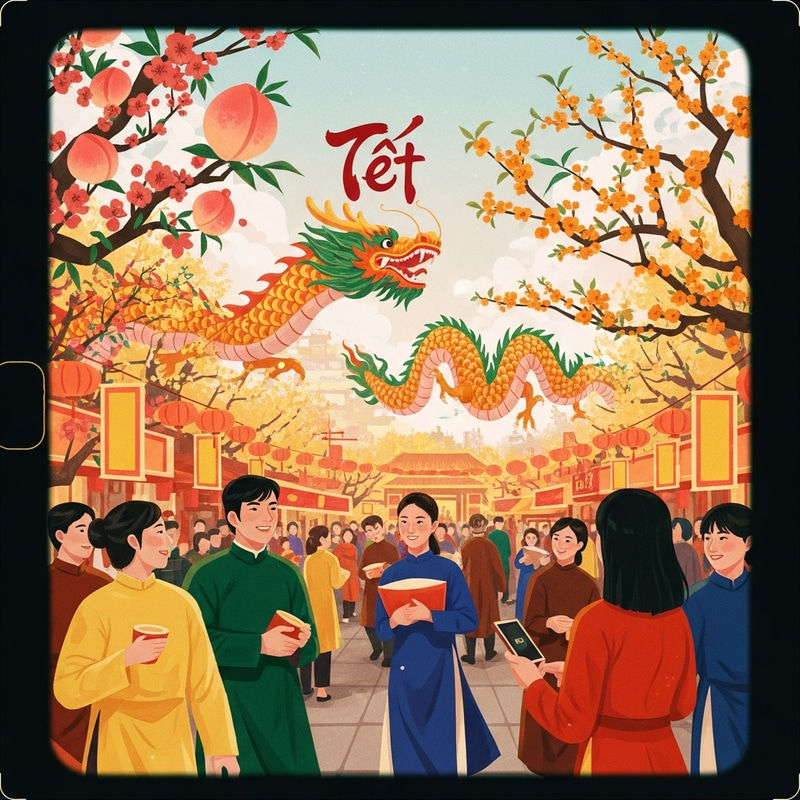 Vibrant Tet Festival: Cultural Heritage, Lucky Dragon & Joy Vibrant Tet Festival: Cultural Heritage, Lucky Dragon & Joy