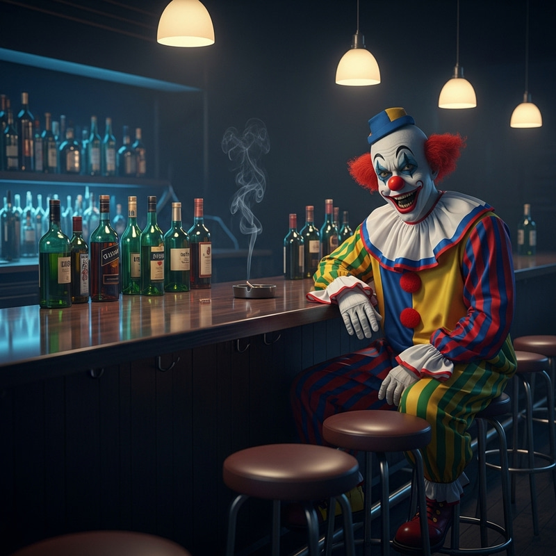 Scary Clown in Bar | Loneliness and Isolation Scary Clown in Bar | Loneliness and Isolation