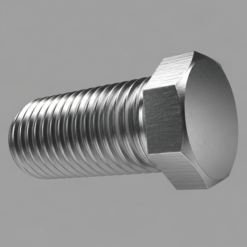 Detailed Metallic Bolt Drawing | Realistic 3D Design