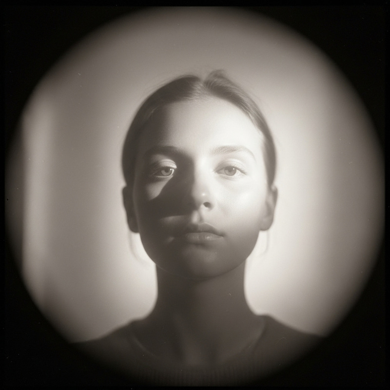 Dream-Like Ethereal Self-Portrait: Vintage Lens & Sepia Tones