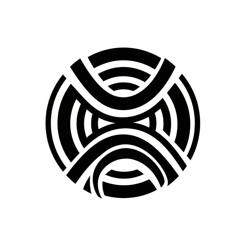 Iconic Russian Constructivism Circular Logo Design Iconic Russian Constructivism Circular Logo Design