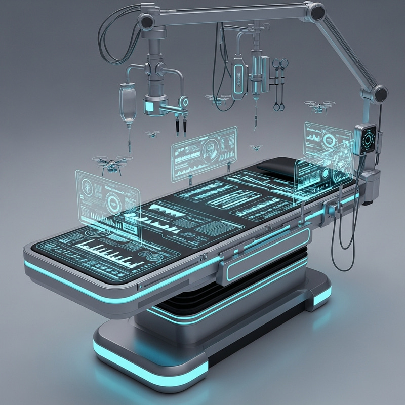 Futuristic Medbed: Advanced Health Technology and Care Futuristic Medbed: Advanced Health Technology and Care