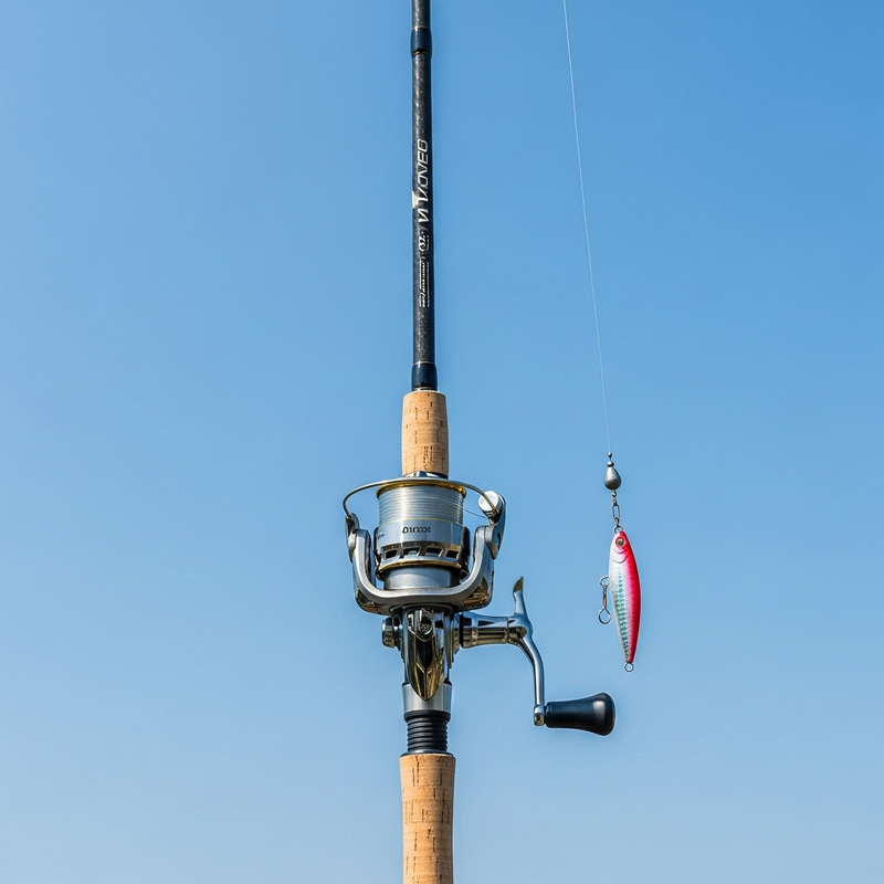 Sleek Carbon Fiber Fishing Rod with Cork Grip