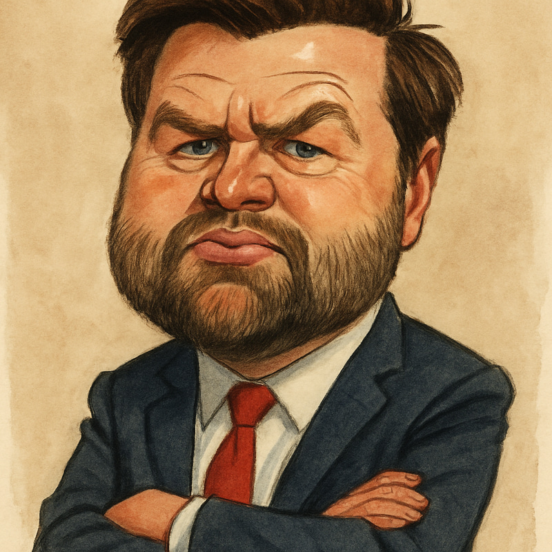 JD Vance Caricature Art JD Vance Caricature Art