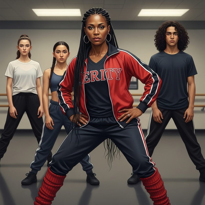 Stunning Afro-American Dance Teacher with Delta Sigma Theta Sorority Students Stunning Afro-American Dance Teacher with Delta Sigma Theta Sorority Students