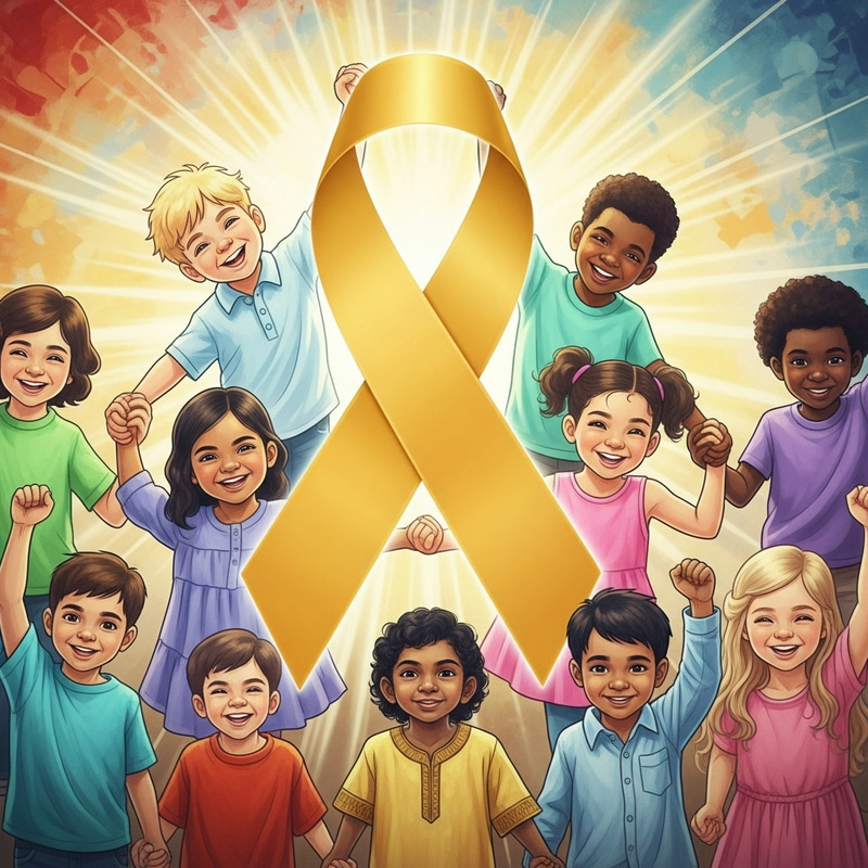 Pediatric Cancer Mural: Spreading Awareness & Hope Pediatric Cancer Mural: Spreading Awareness & Hope