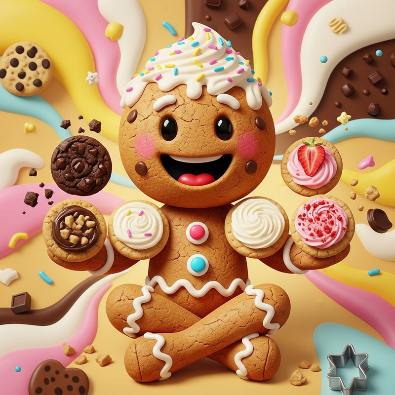 Delightful Cookie Mascot: A Flavorful Adventure Delightful Cookie Mascot: A Flavorful Adventure