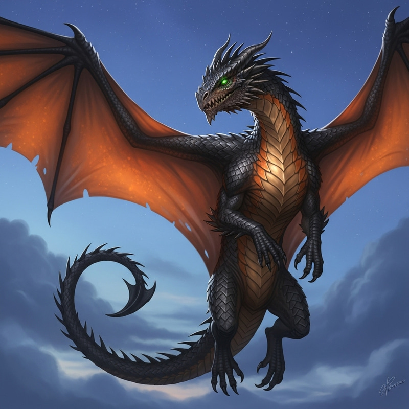 Majestic Mythical Dragon: Enchanting Colossal Creature