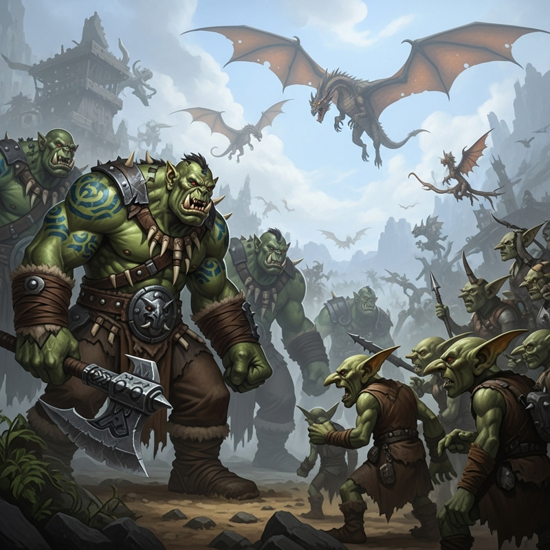 Orcs, Goblins, and Dragons: A Fantastical Tapestry Orcs, Goblins, and Dragons: A Fantastical Tapestry