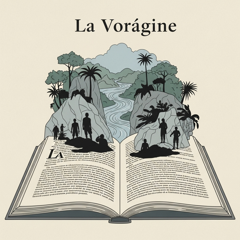Simple Illustrations for 'La Vorágine' Simple Illustrations for 'La Vorágine'