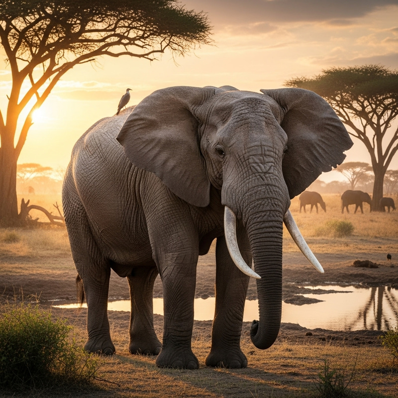Majestic Elephant in African Savannah | Explore Wildlife Wonders