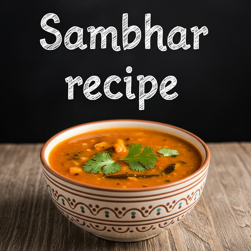 Sambhar Recipe in a Bowl | Authentic Indian Dish Sambhar Recipe in a Bowl | Authentic Indian Dish