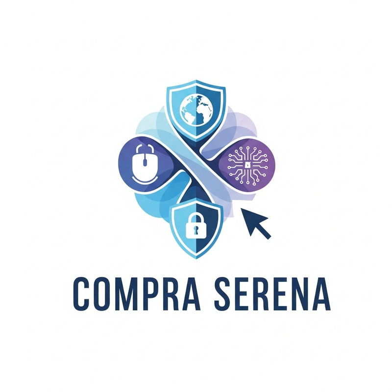 Futuristic Logo Design for Online Store - Compra Serena
