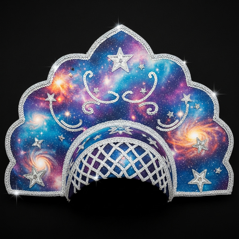 Galactic Kokoshnik - Traditional Russian Headdress from Space Galactic Kokoshnik - Traditional Russian Headdress from Space