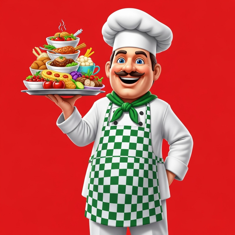Friendly Chef Mascot for Your Food Restaurant Friendly Chef Mascot for Your Food Restaurant