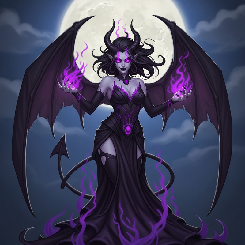 Captivating Succubus Artwork | Enchanting Fantasy Illustration