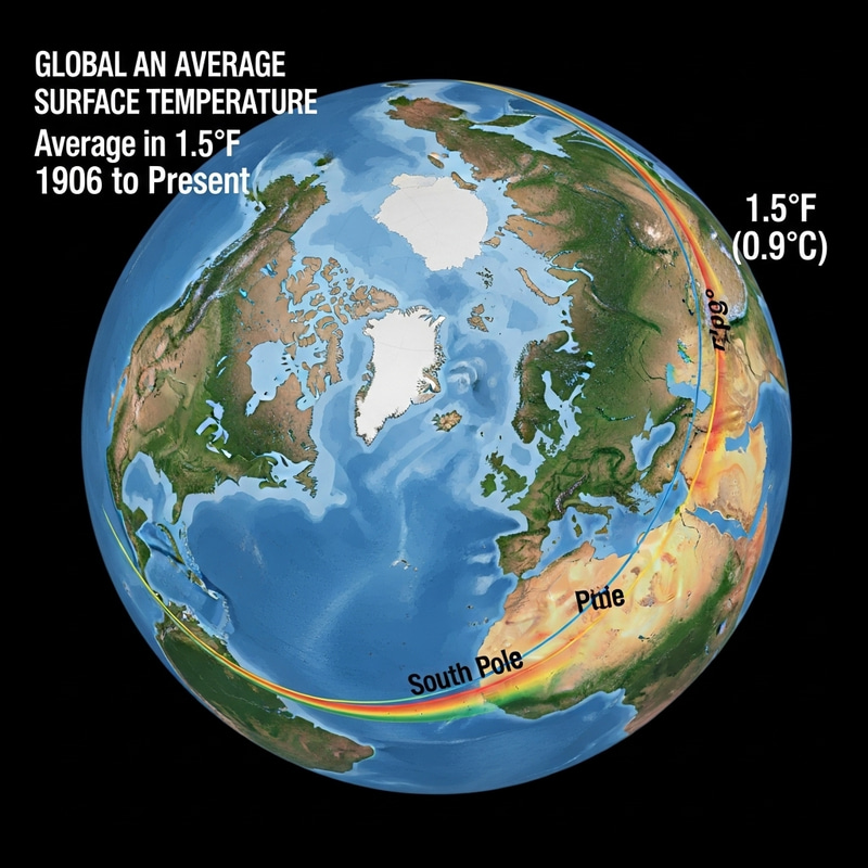 Impact of Global Warming on Polar Regions Exposed | 1.5°F Increase Since 1906 Impact of Global Warming on Polar Regions Exposed | 1.5°F Increase Since 1906