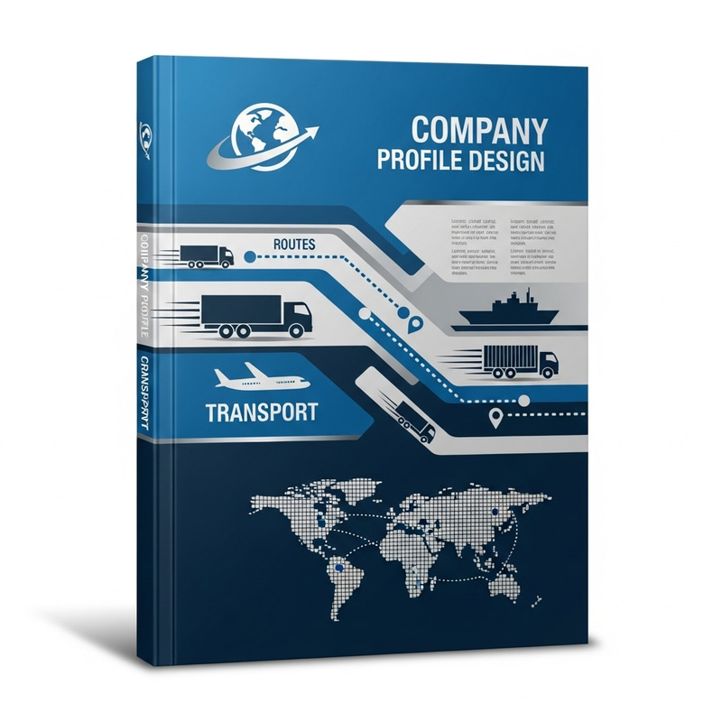 Streamlined Company Profile Design for Transport Business Streamlined Company Profile Design for Transport Business