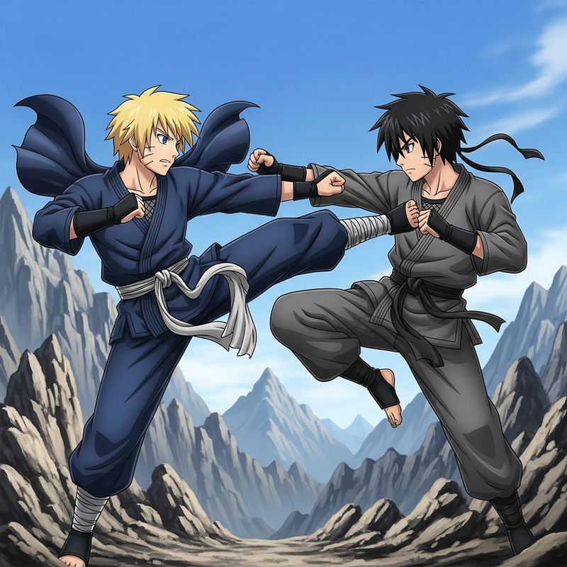 Epic Clash: Naruto vs Sasuke Battle