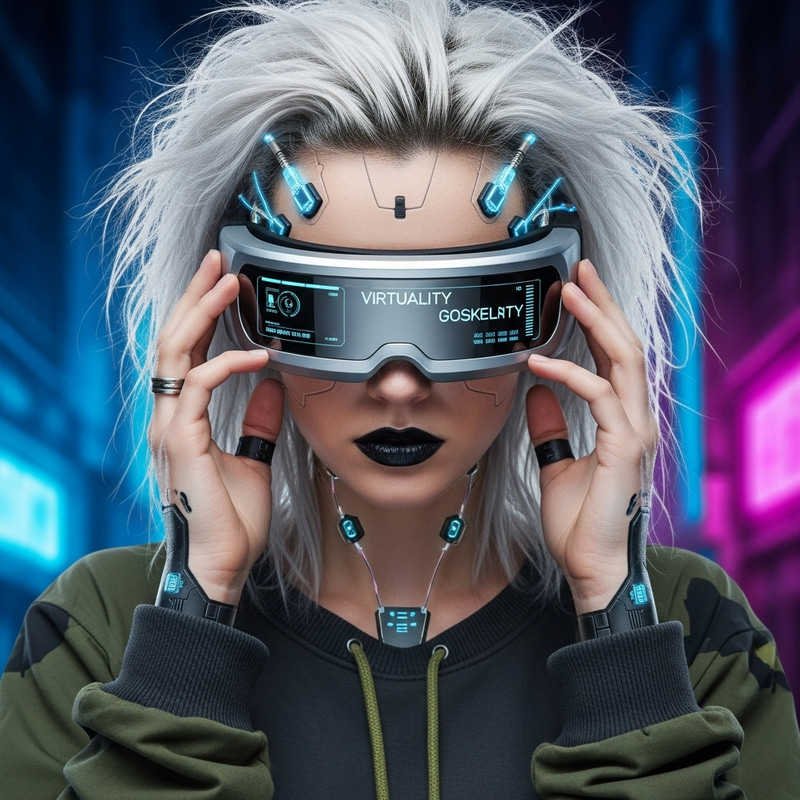 Edgy Eastern European Cyberpunk Style Edgy Eastern European Cyberpunk Style