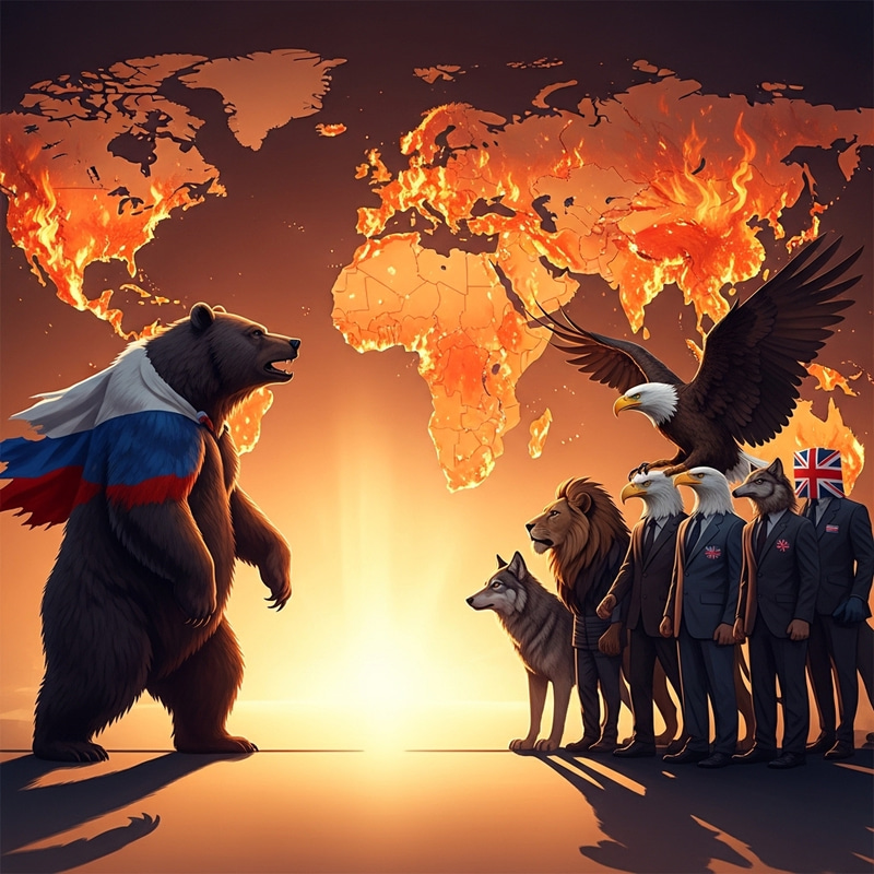 Russia vs. West: Geopolitical Tension Explained - Ignited World Map Russia vs. West: Geopolitical Tension Explained - Ignited World Map