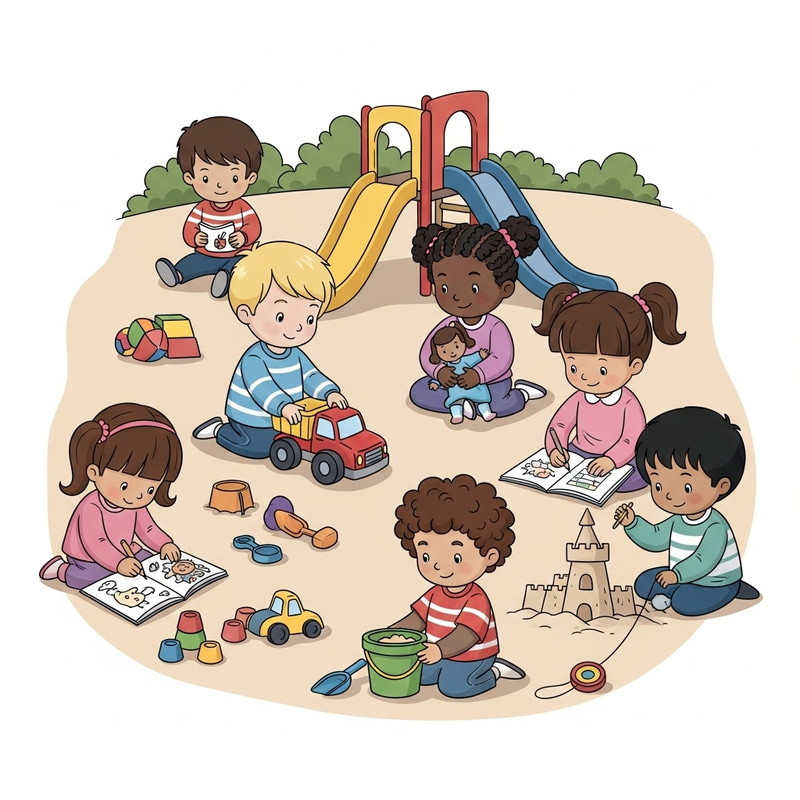 Children Not Sharing Toys: Playground Diversity Children Not Sharing Toys: Playground Diversity
