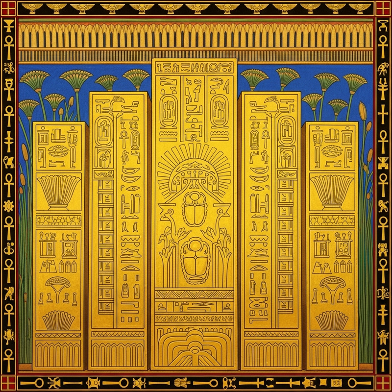 Golden Tabernacle Boards - Ancient Egyptian Style Golden Tabernacle Boards - Ancient Egyptian Style