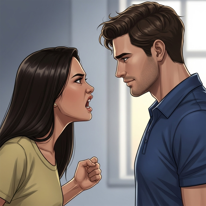 Filipino Girl Argues with Gentle Australian Man in Love Filipino Girl Argues with Gentle Australian Man in Love