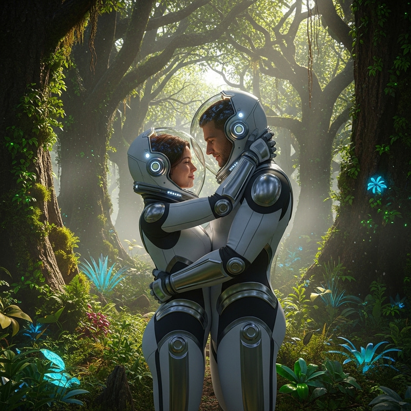 Romantic Space Odyssey with Forest-Like Atmosphere