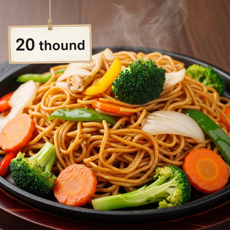 Authentic Fried Noodles with Vegetables | Only $20K