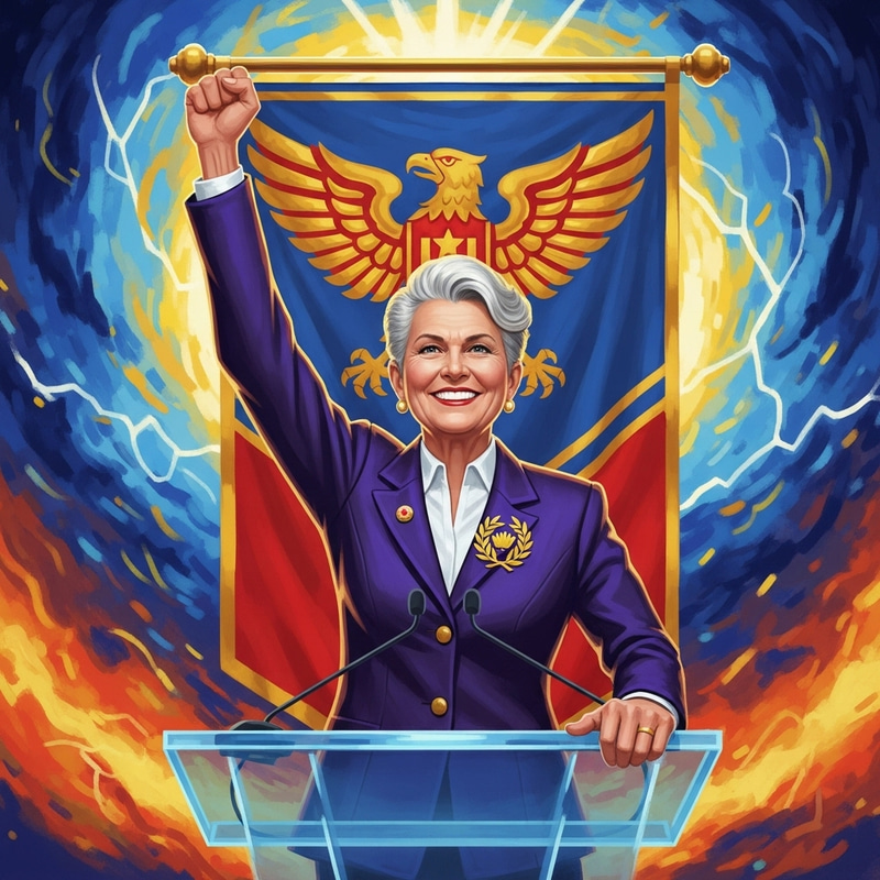 Donald Trump Triumphs in Colorful Election Artwork Donald Trump Triumphs in Colorful Election Artwork