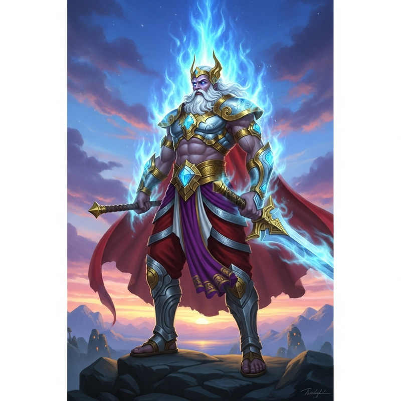 Powerful God in Majestic Setting