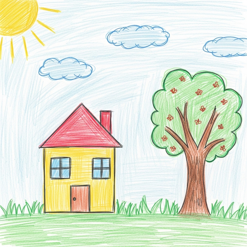 Simple Kid Art: Childlike Drawing | Lack of Enthusiasm Simple Kid Art: Childlike Drawing | Lack of Enthusiasm