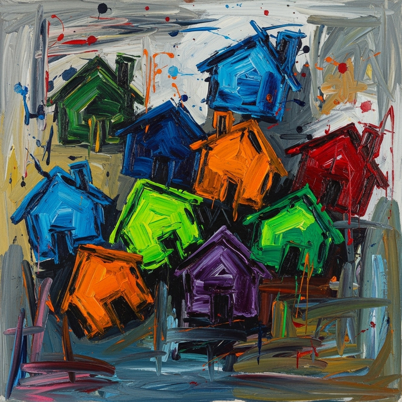 Abstract Expressionism Housing Crisis Art