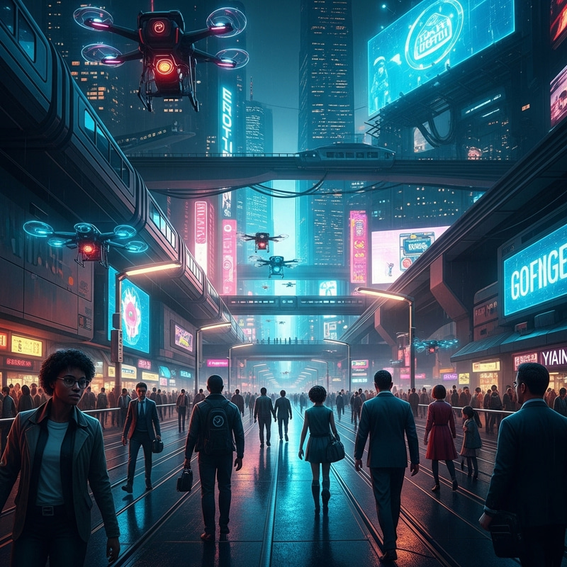 Explore Futuristic Cyberpunk Landscapes Explore Futuristic Cyberpunk Landscapes